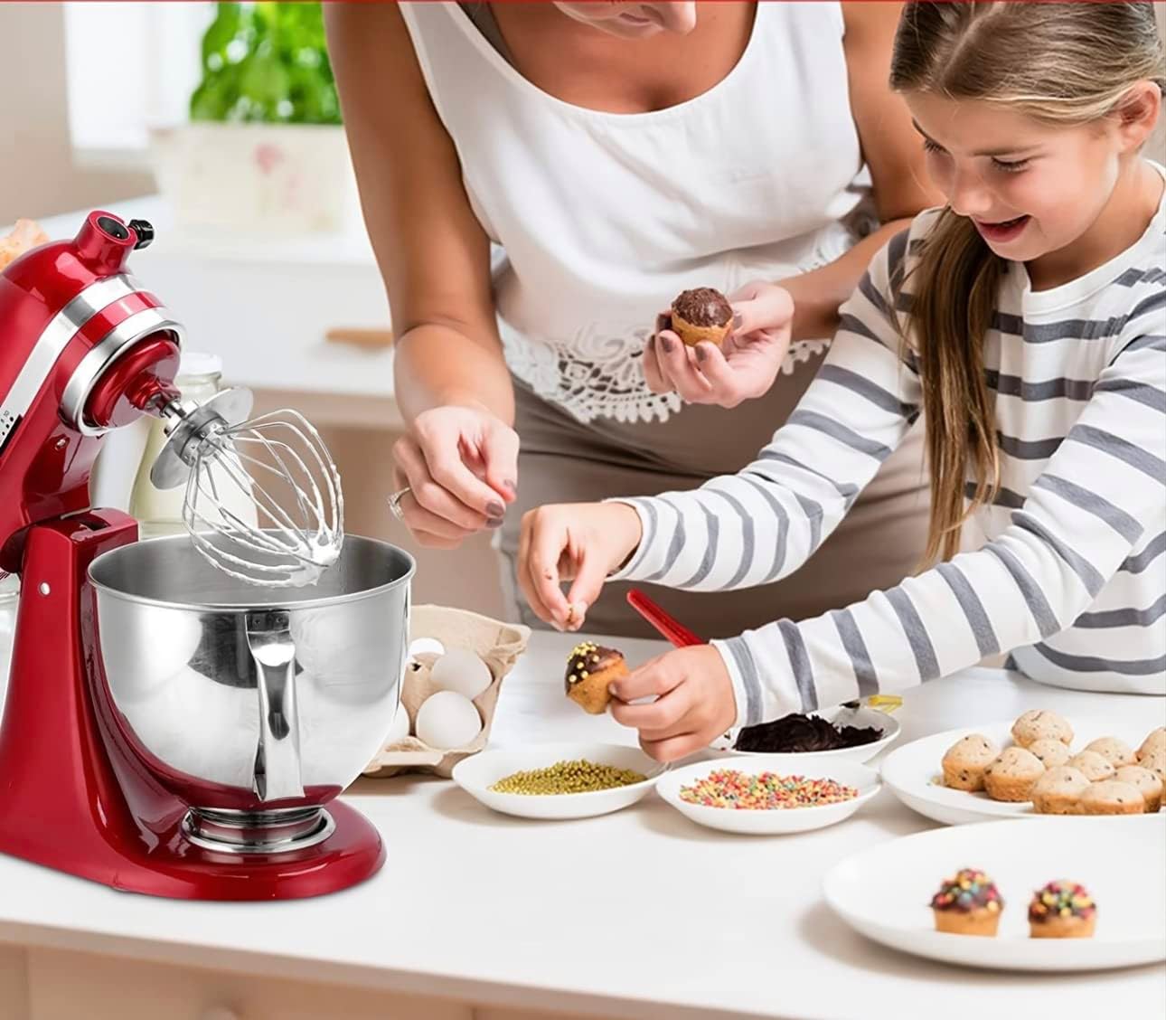 Welikekitchen Edelstahl Schneebesen für KitchenAid 4,3 L und 4,8 L Küchenmaschinen - KitchenTech