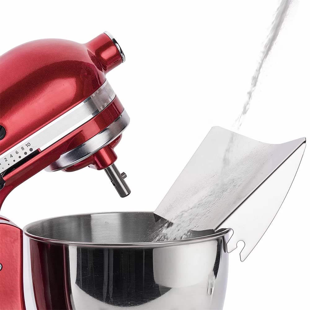 Welikekitchen Edelstahl Einfüllhilfe für KitchenAid Küchenmaschinen Rührschüssel - KitchenTech
