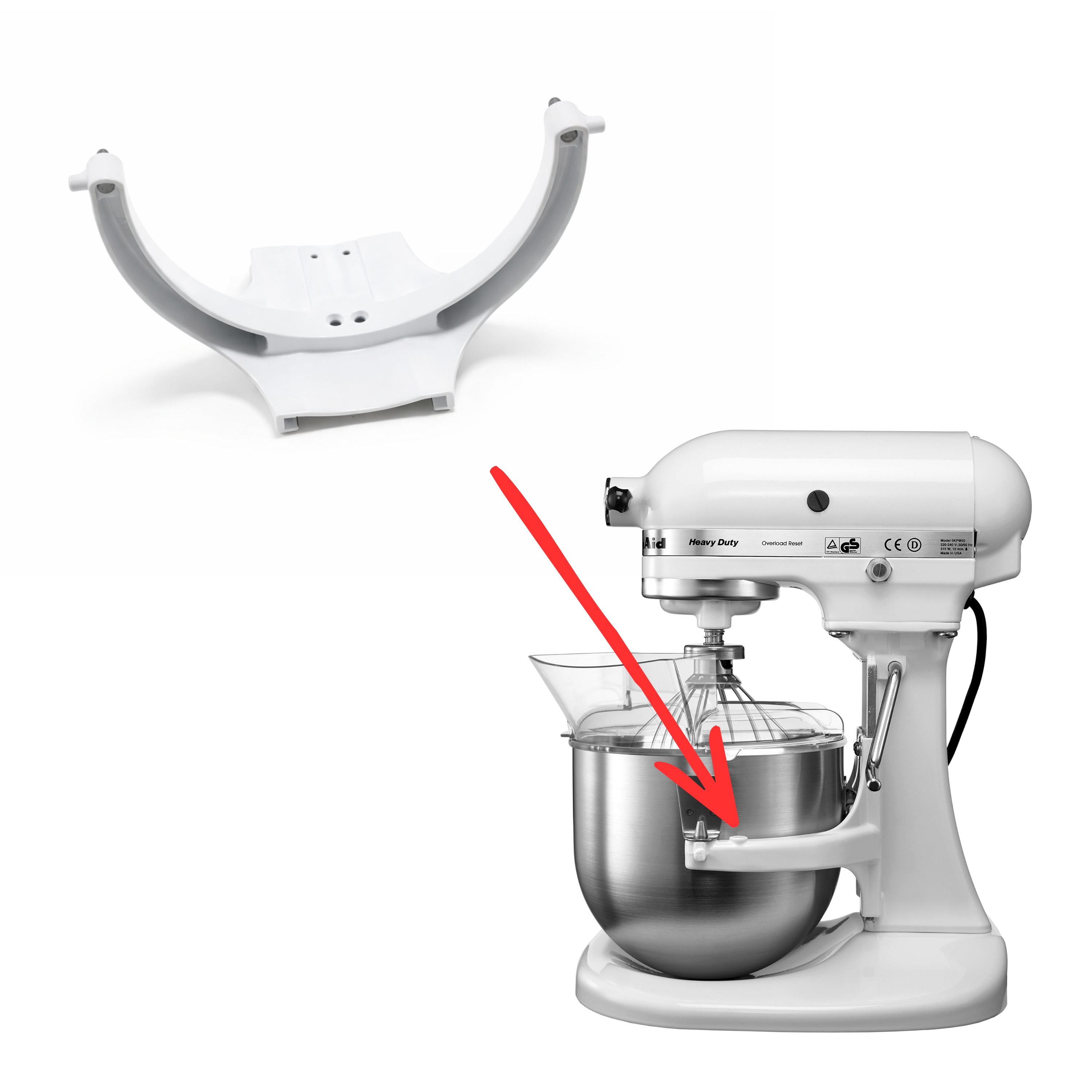 KitchenAid Schüsselheber für Heavy Duty Küchenmaschinen 5KPM50