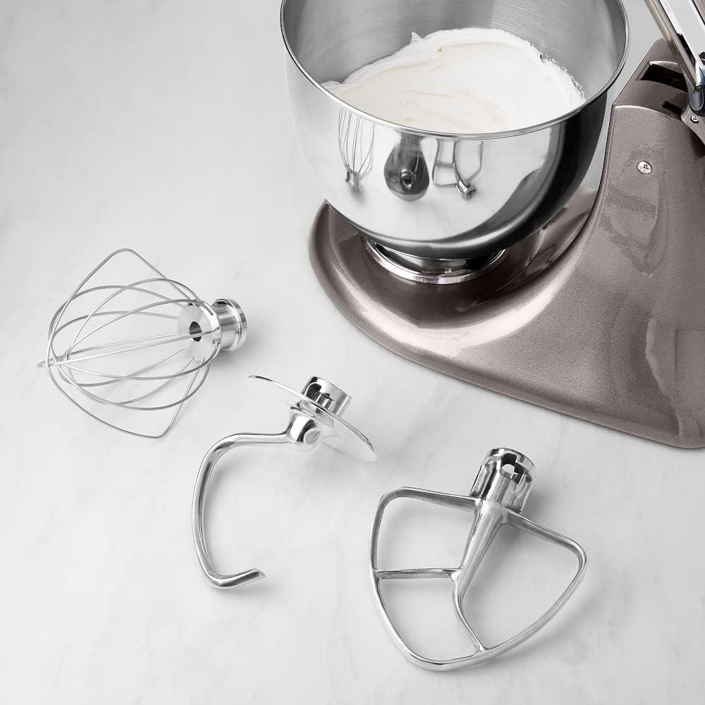 KitchenAid Edelstahl Zubehör-Set für 4,8 l und 4,3 l Küchenmaschine 5KSM5TH3PSS