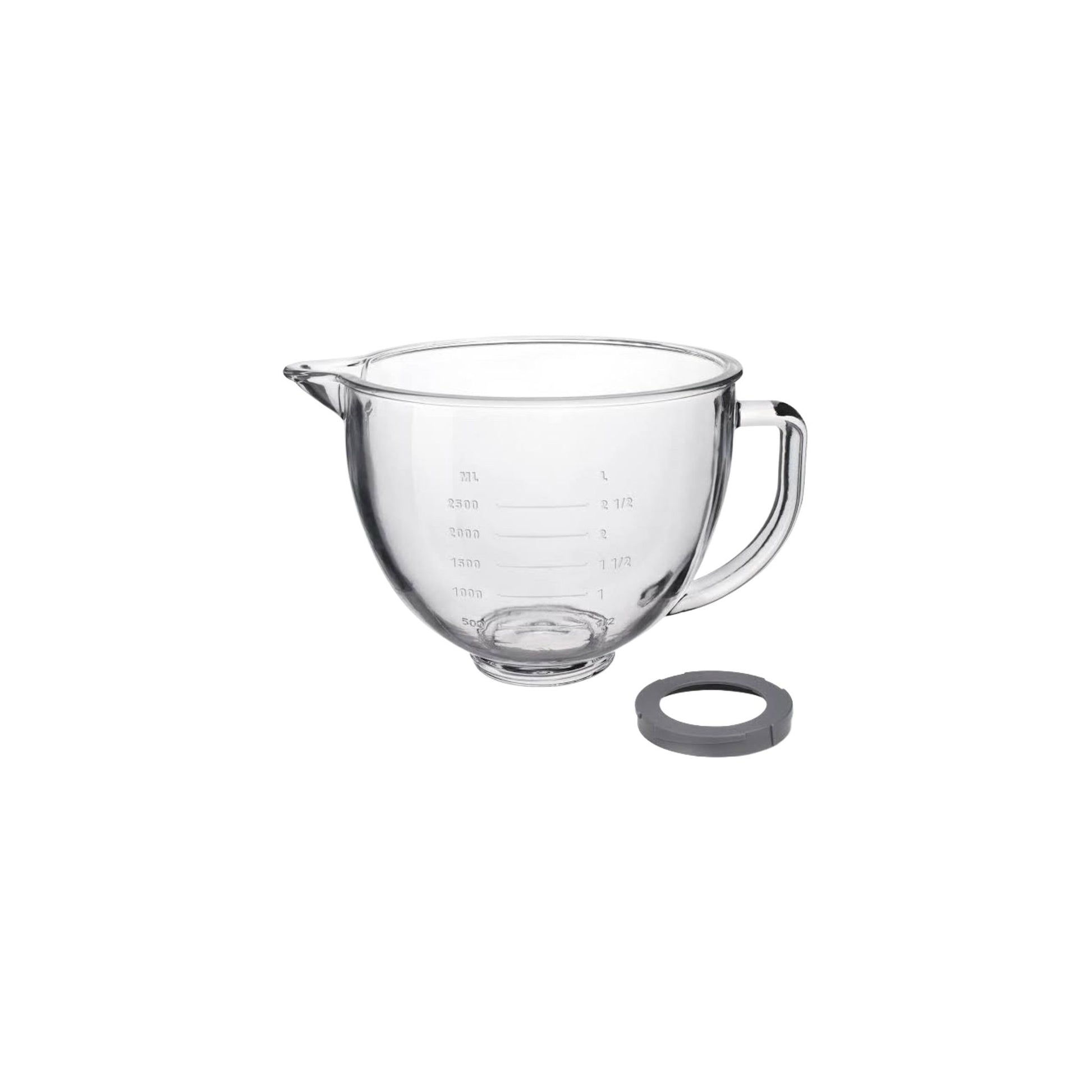 Welikekitchen Glasschüssel 5K5GB für KitchenAid 4,8 l und 4,3 l Küchenmaschinen