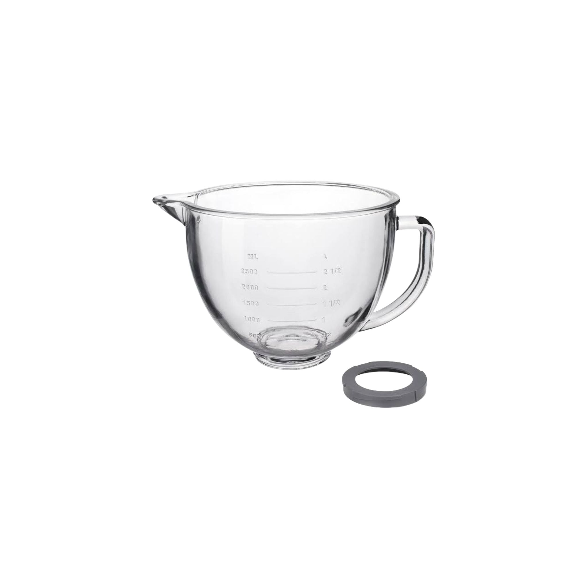 Welikekitchen Glasschüssel 5K5GB für KitchenAid 4,8 l und 4,3 l Küchenmaschinen